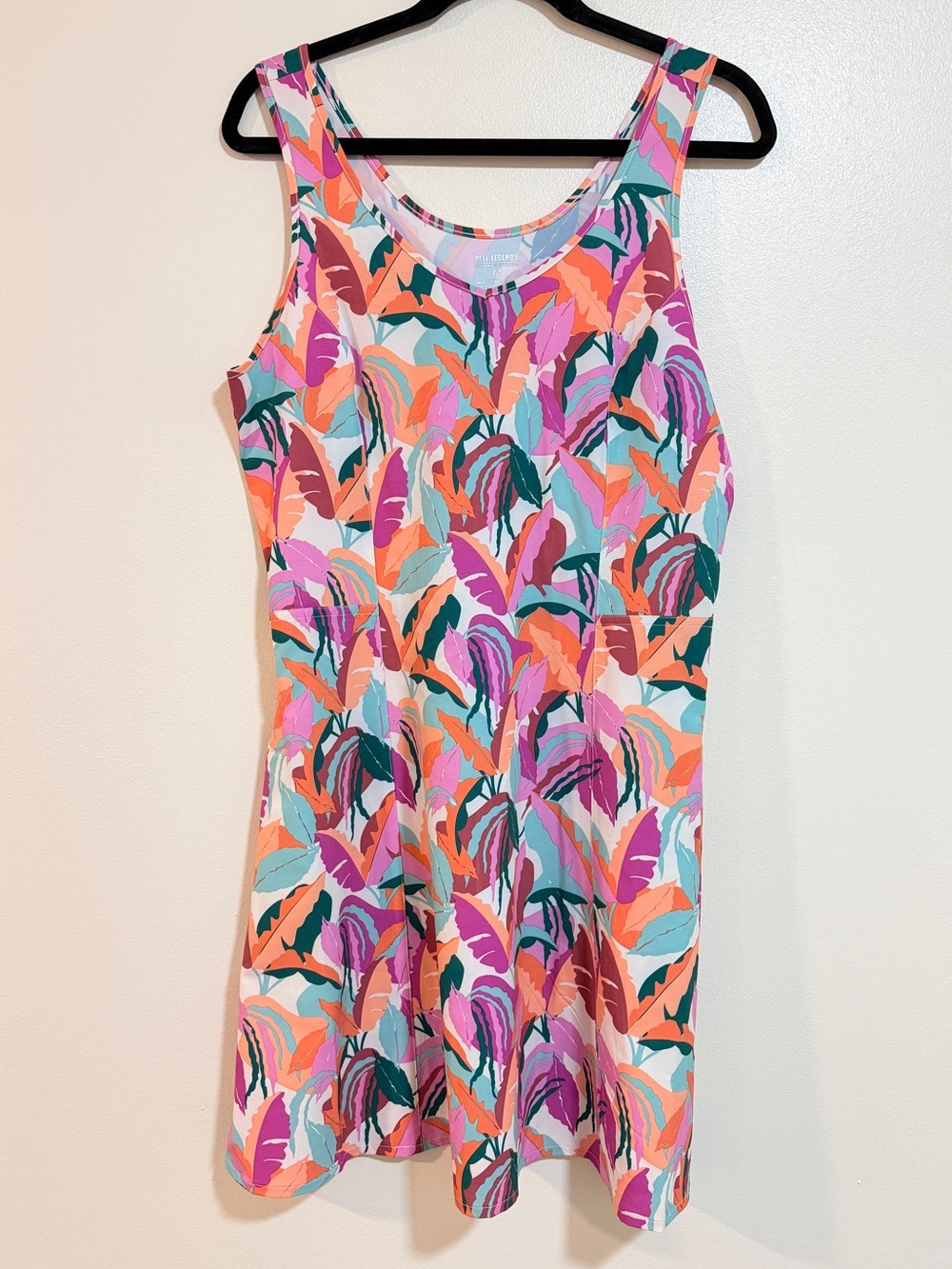 Reel Legends Sun protection tropical print performance dress size M beach summer